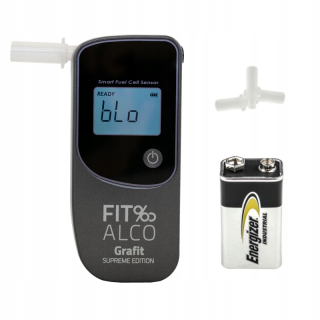 Tester tryskania Fitalco Breathalyzer Graphite + náustky