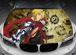 Anime fullmetal alchymistické nálepky na masku automobilov