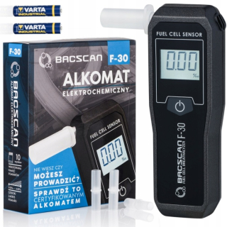BACSCAN F30 Breathalyzer + 3 náustky +2 rokov kalibrácie