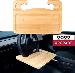 Držiak - Bambusový stolný stôl pre volant automobilu