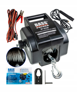 Naviják na offroad - BASOVÝ ELEKTRICKÝ NAVIJÁK HÁK SPOJKA DIAĽKOVÉ 12V