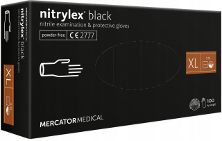 Nitrilové rukavice čierne kusy xl 100