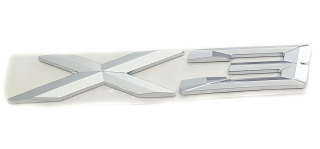 BMW X3 EMBLEM LOGO STACKER X 3 Chrome
