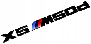 BMW X5 M50D EMBLEM LOGO STUNK STUNK BLACK