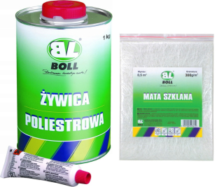 Kit na opravu Boll Mata 300g Živica 1 kg Harde.