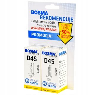 Žiarovky - Bosma Dwupak Xenon D4S 6000K 42V 35W P32D-5 9549D