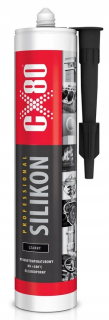 CX80 Silikón s vysokým obsahom naliehania -65 +380 C