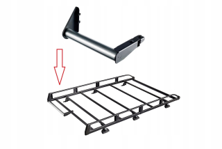 Kryt na strešný box - Adaptéry s valčekom 60 cm na platformu Evo Rack Cruz
