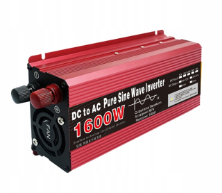 Invertor automobilu 12 V 230V 1600W Sinus Current