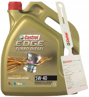 Castrol Edge 5W-40 Turbo Diesel PC 5L + prívesok