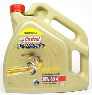 Castrol Power 1 4T 20W-50 4L Minerálny motocykel