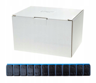 Vyvažovacie závažia - ČIERNE potiahnuté lepiace závažia 100x 6kg premium