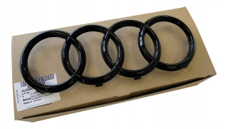 Čierny znak Audi predná OEM *285 mm *