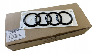 Čierna známka známka Audi zadná chlopňa 203mmx72mm