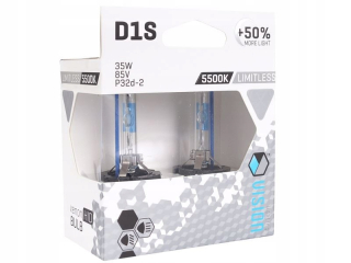 Žiarovky - D1S 5500K 85V 35 W +50% neobmedzená biela 2 ks.