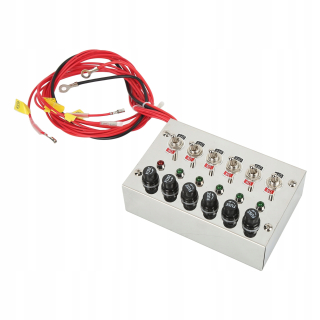 DC12 24V 15A 6 Gang Panels s poistkami