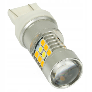 Žiarovky - Dual W21/5W žiarovka 28 LED 2835 biela oranžová