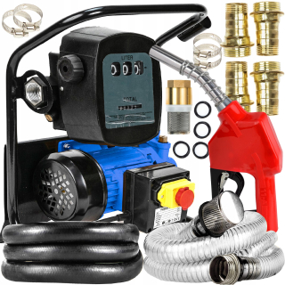 Pumpa na palivo - Čerpadlo 230 V odtok oleja + 5 m hadica + LCD pištoľ