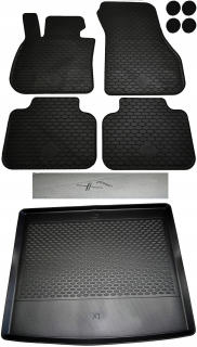 Gumové rohože do auta - BMW X1 F48 GUMS MATS + TRUNK MAT 2016-
