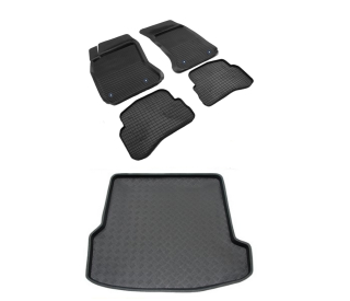 Gumové rohože do auta - Gumové koberce + kufre mat vw Passat b5 Kombi