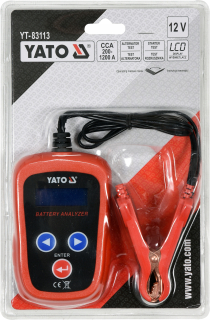 Klinový remeň kosačky - Elektronický tester batérie Yato YT-83113