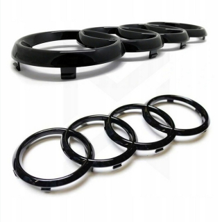 Audi Emblam Black Gloss 273 mm A3, A4, A5, A6, A7