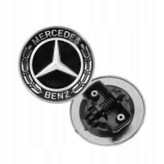 Zmrknutie loga Mercedes pre 57 mm masku - čierna