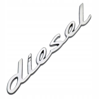 Logo Emblem nápis Porsche Diesel Chrome Setran