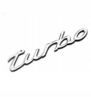 Logo Emblem nápis Porsche Turbo Chrome nahradenie