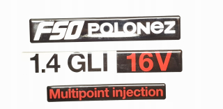 Znak FSO Polonez Rover 1,4 Gli 16V Sticker