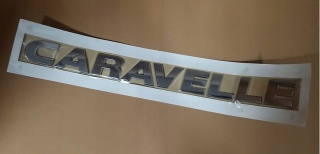 Znak nápis List Chrom Caravelle