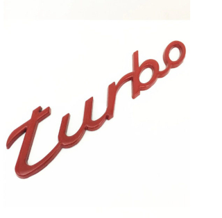 Znak nápis Porsche Turbo Red výmena