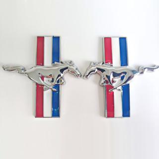 2x znak známky Ford Mustang pre kov Mudguards