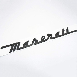 Znaková pečiatka 3D Maserati Black Gloss