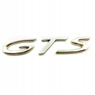 Známka Logo nápis 3D Porsche GTS chróm