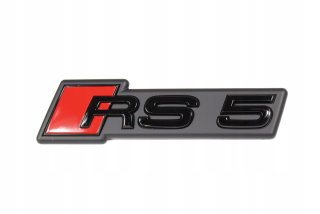 Známka známka logo predné Audi rs5 čierna