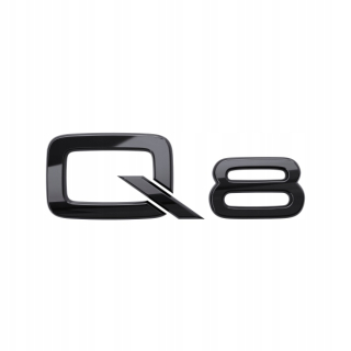 Znaková pečiatka zadné logo Audi Q8 čierna
