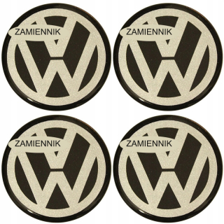 EMBLÉMY nálepky na ráfiky krytky kolies VW 75mm
