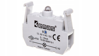 Modrý prvok zvýrazňovania 12-30V AC/DC až P