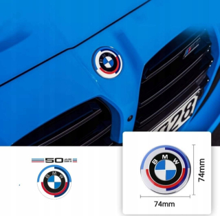 BMW 74 mm 50 jahre znak na obmedzenej klapke kmeňa