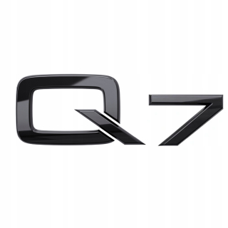 Čierny znak Audi Q7 Sport Logo pečiatka dozadu