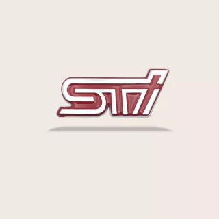STI subarum kovová logová páska 3M čierna