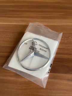Logo známky s pečiatkou Mercedes Zadný zadný zadok