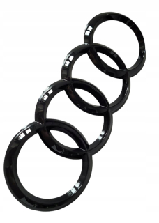 Logo Emblapse pre Audi Black Glossy zadná 200 mm