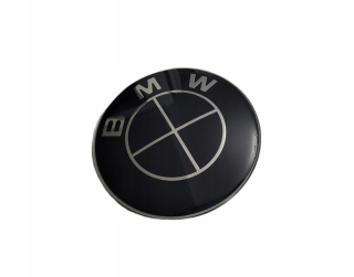 BMW+ 74 mm Black logo Emmblem