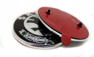 Emplapse logo pečiatka Škoda zelená 88 mm 2 kolíky