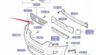 Predný znak Kia Ceed 2006-