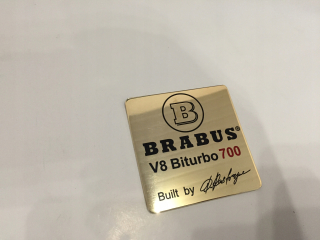 Mercedes Motor Emblem Style Brabus Buturbo 700