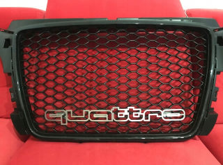 Znak loga pečiatka nápis Quattro grill Audi