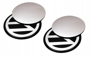 Nálepky Emelmats pre Hubcaps pre VW 90 mm 9 cm